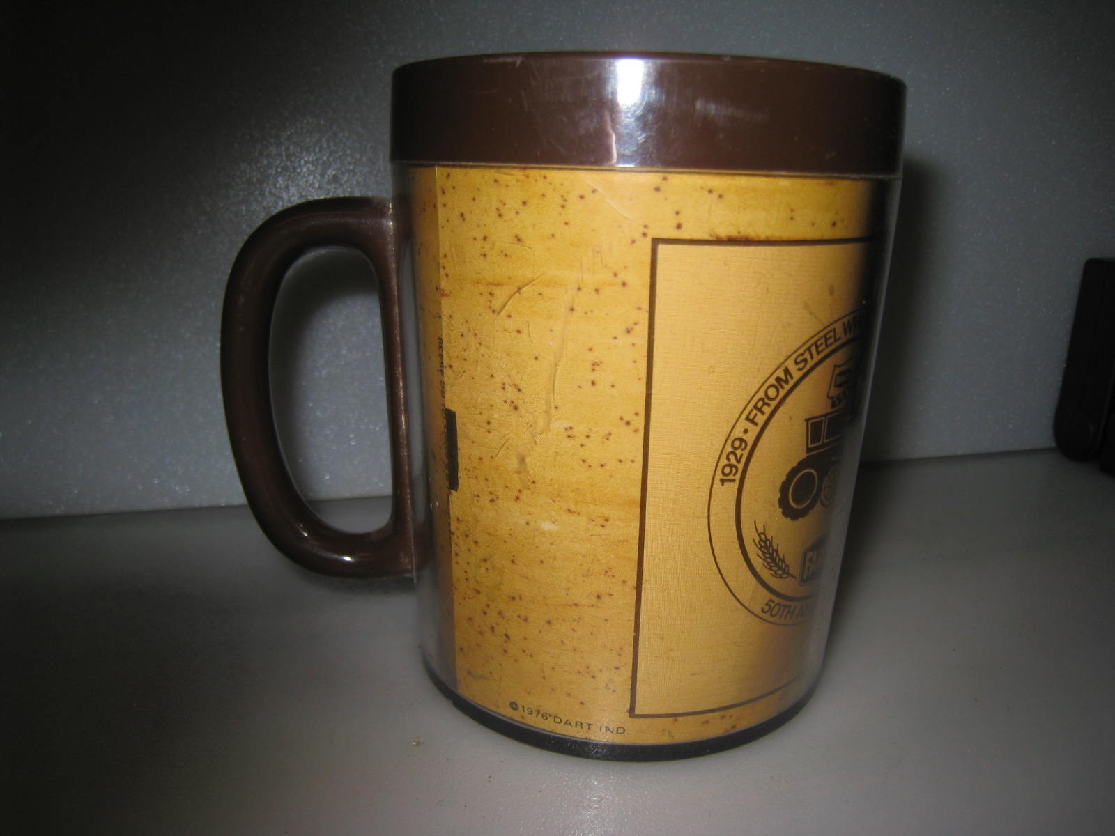 FARM-OYL OIL CO 50TH ANNIVERSARY PROMOTIONAL ADVERTISING MUG VINTAGE THERMO SERV