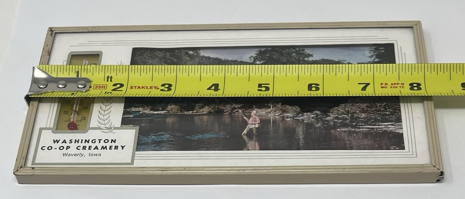 1950&rsquo;s Washington CO-OP Creamery Waverly IA Promotional Red Alcohol Thermometer