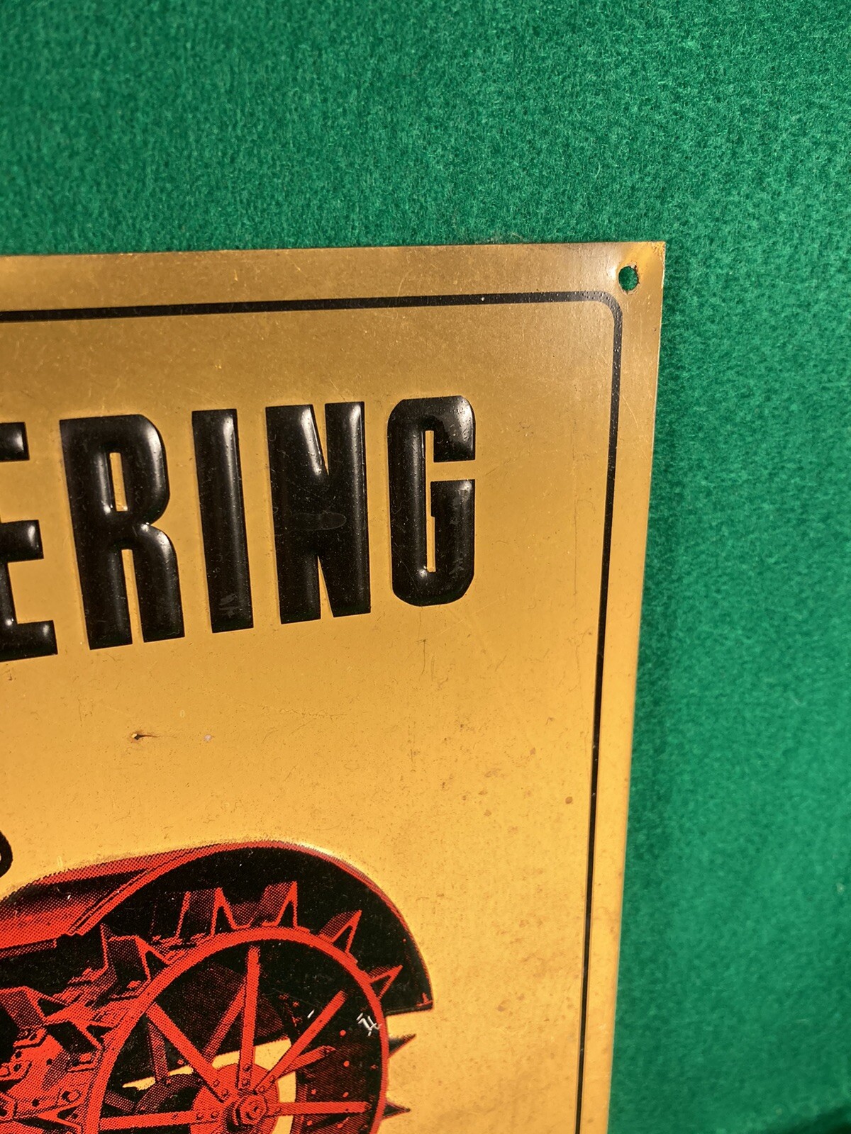 Vintage McCormick Deering Parts Service Tin Sign