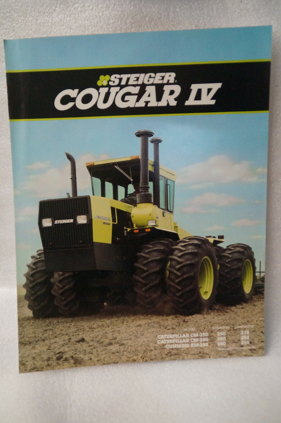 STEIGER COUGAR IV SALES BROCHURE 6 PAGES – Mint