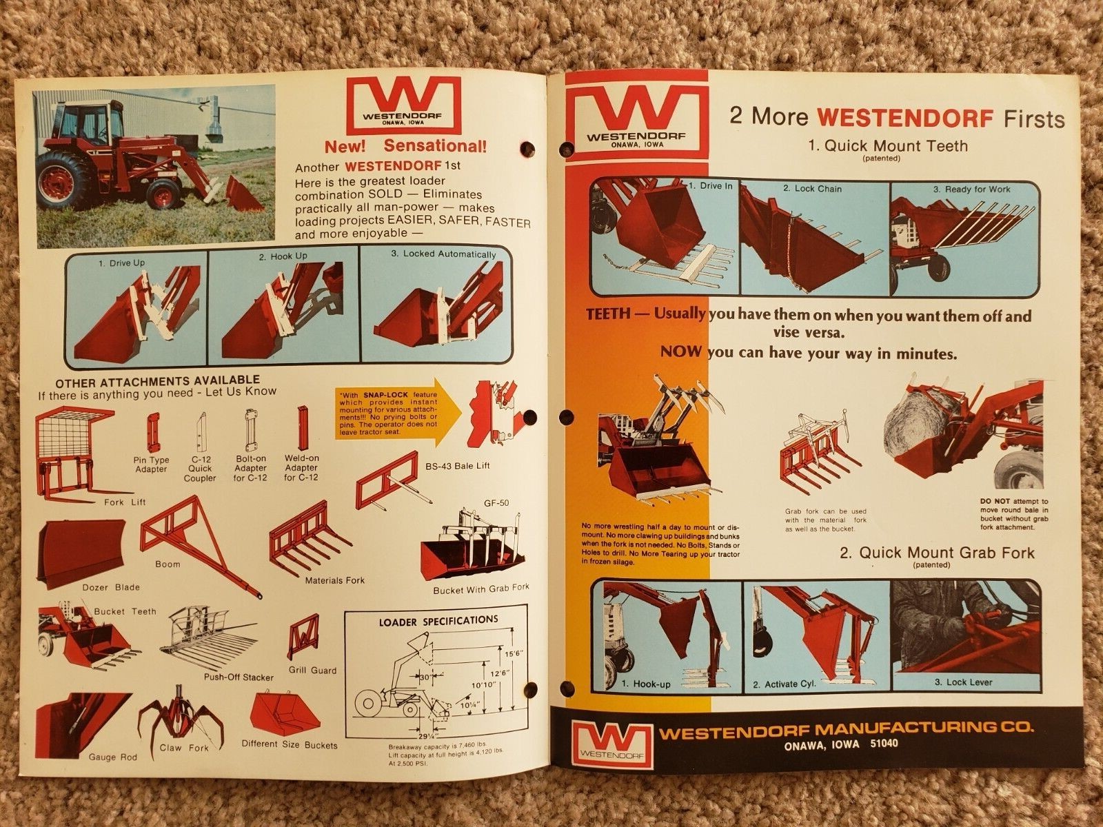 Westendorf WL-42 Loader Sales Brochure H