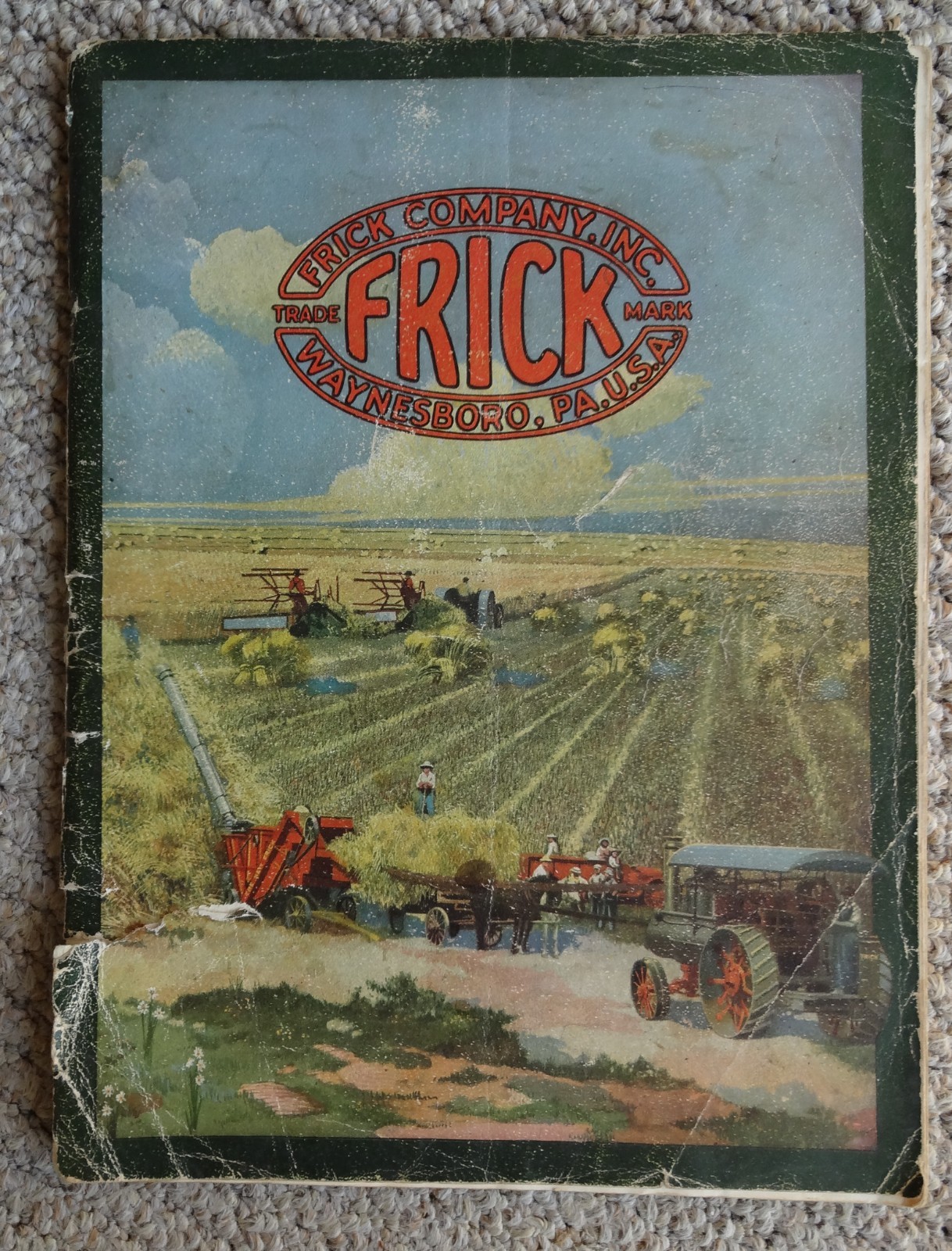 1923 FRICK MACHINERY ENGINE TRACTOR THRESHER SAWMILL CATALOG