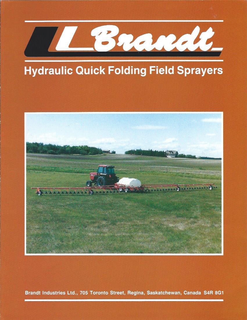 Farm Equipment Brochure – Brandt – Hydraulic Quick Folding Sprayer (F3959)