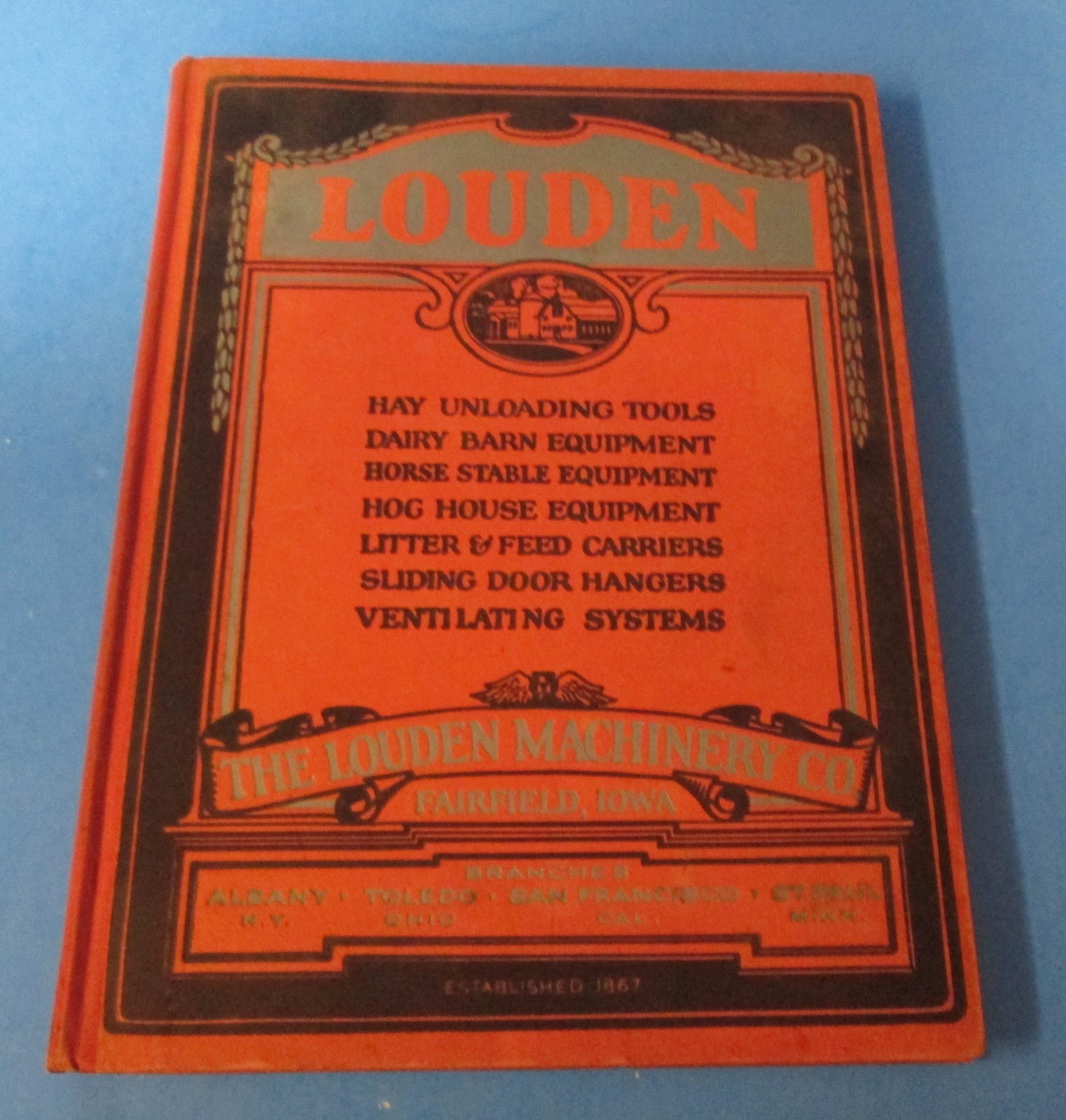 Louden Manufacturing Co Fairfield, Iowa HB catalog farm equipment #54 1929 rj