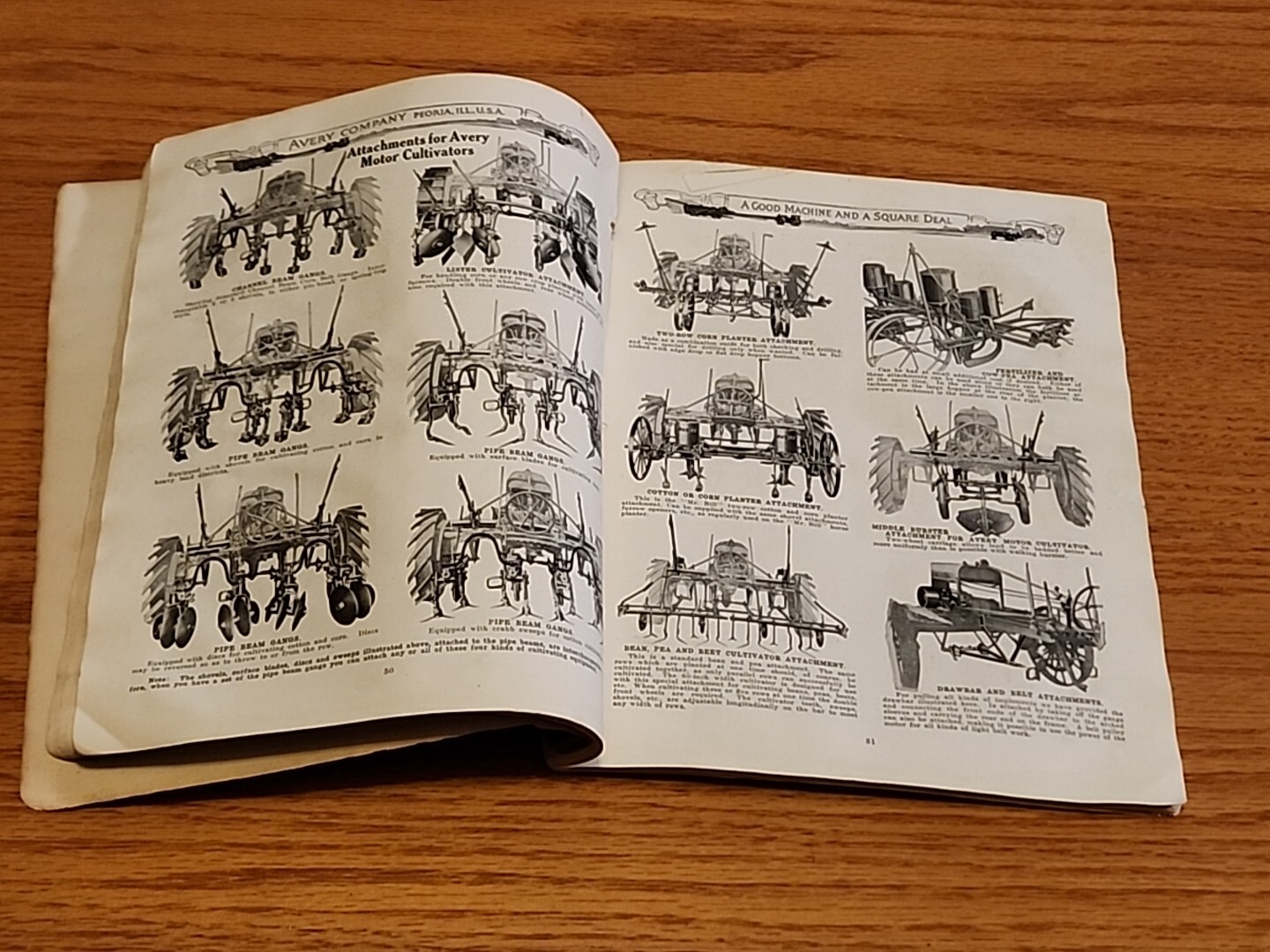1921 Avery Engine Thrasher Tractor Dealer Catalog Brochure Peoria IL 96 Pages