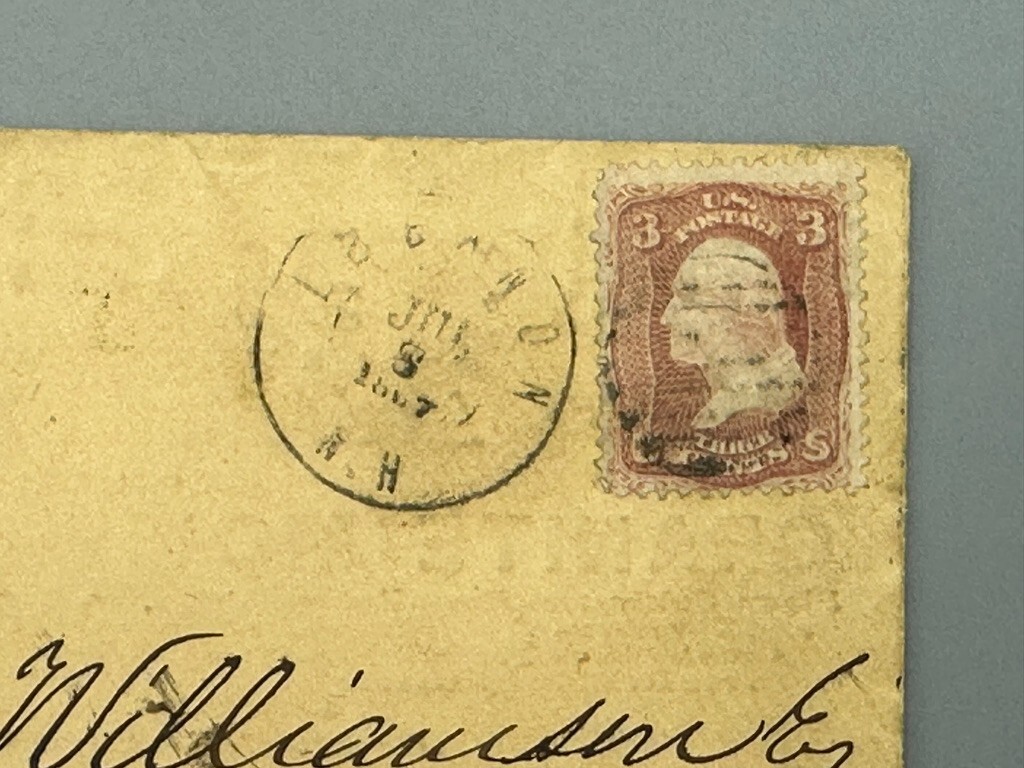 1867 GRANITE AGRICULTURAL WORK Advertise FARM Illustrate Postal Cover LEBANON NH