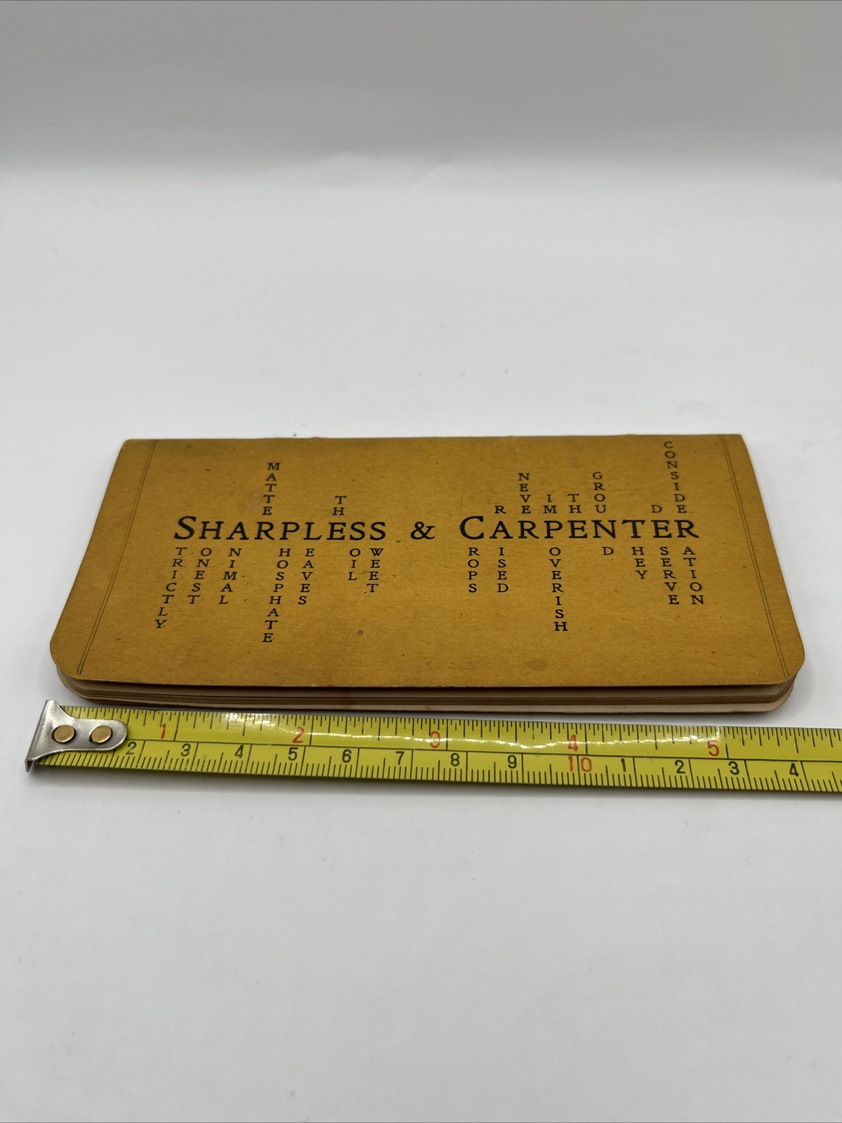 1900 Pocket Note Book Sharpless & Carpenter Fertilizers of E.R. Kloos, Agt.
