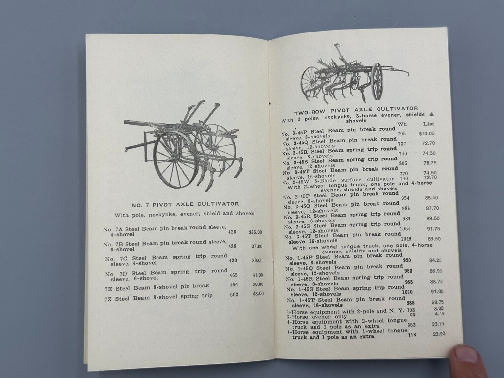 1933 HUMMER PLOW WORKS Price List Catalog FARM Advertising SPRINGFIELD Illinois
