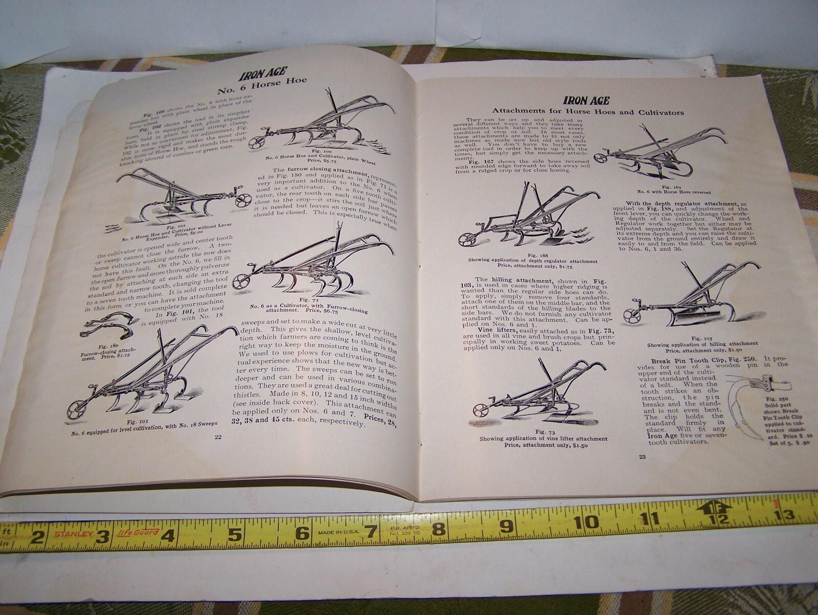 IRON AGE 1910 Full Line Sales Catalog Cultivator Plow Planter Farm Garden NICE!