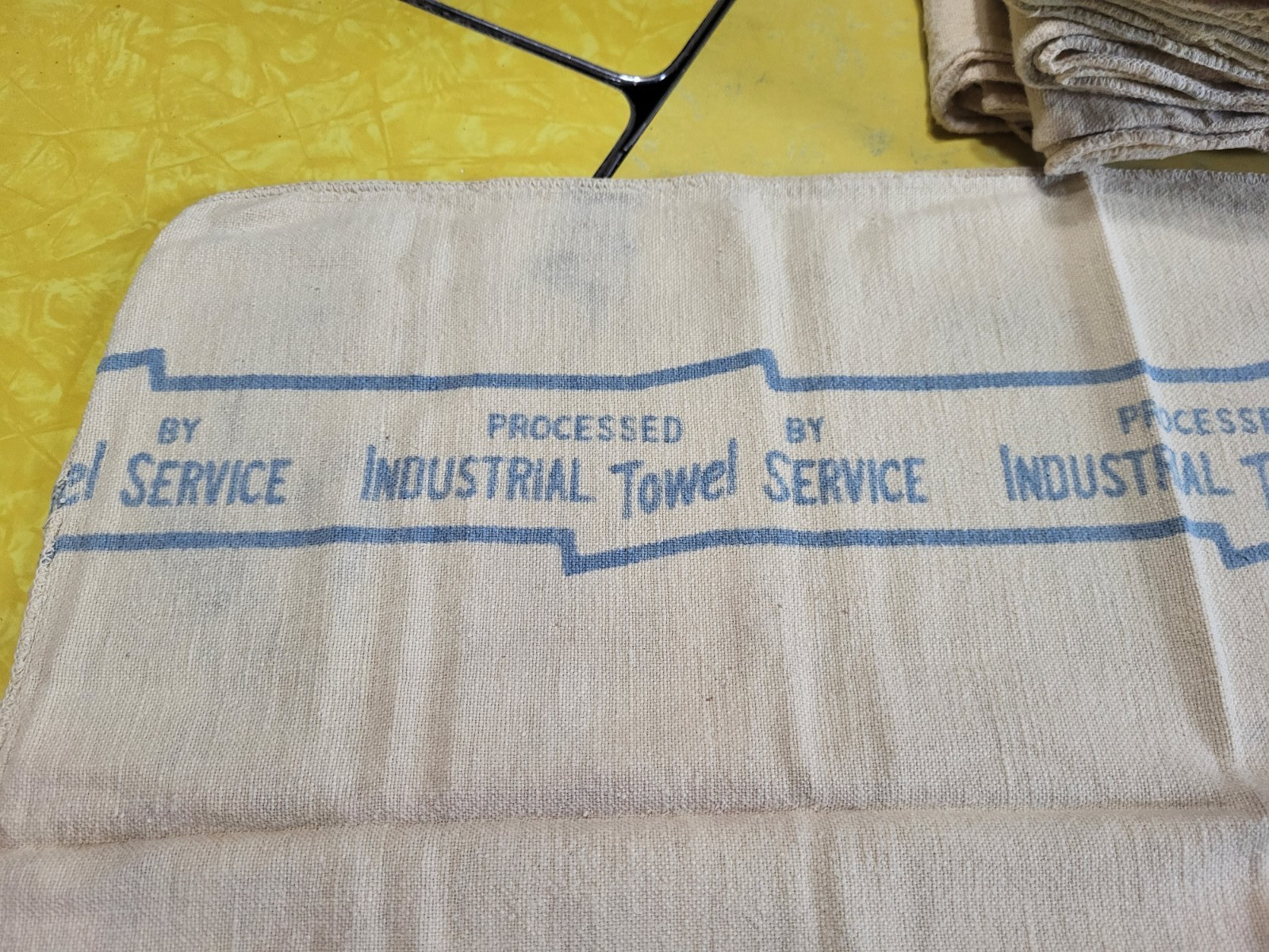 Lot 3 Vtg SHOP RAGS KEX National Service Industrial Towel Service Garage Decor