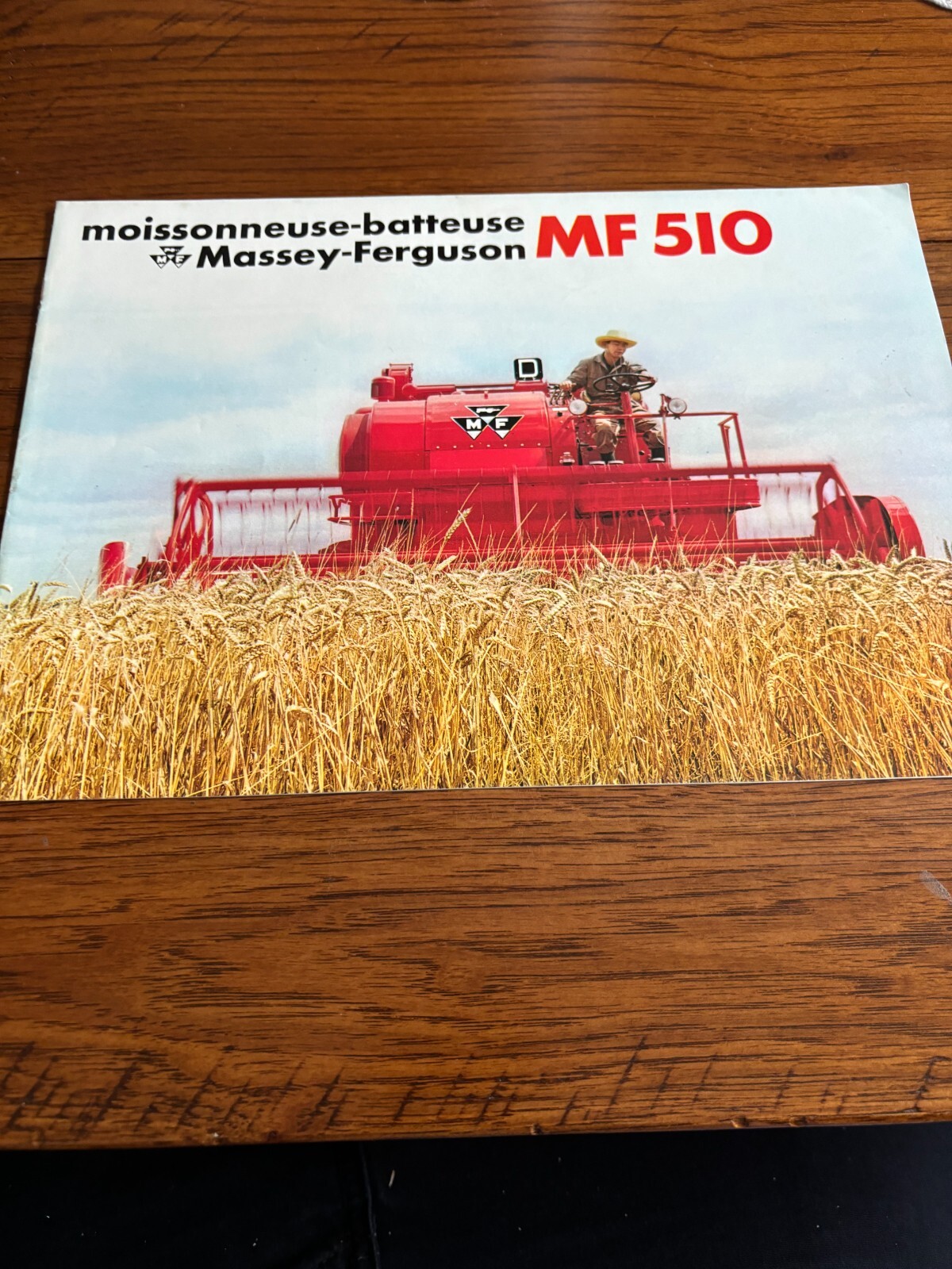 Massey Ferguson 510 Combine In French Brochure FCCA24