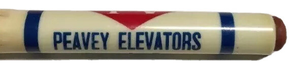 Vtg Peavey Elevators Bullet Pencil Agriculture Farming Ag Elevator Advertising