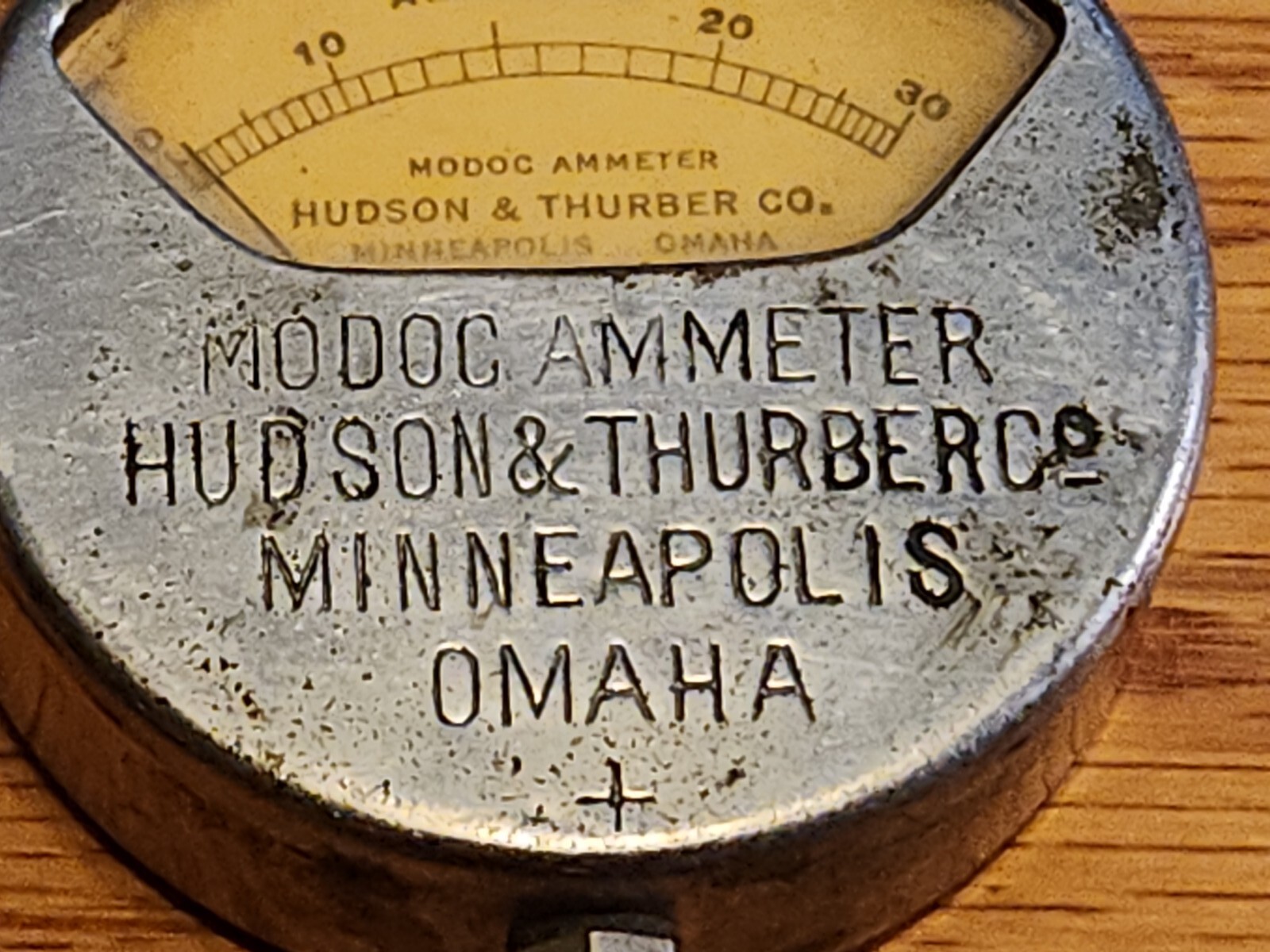 Hudson & Thurber Co. Ammeter Minneapolis MN Omaha NE