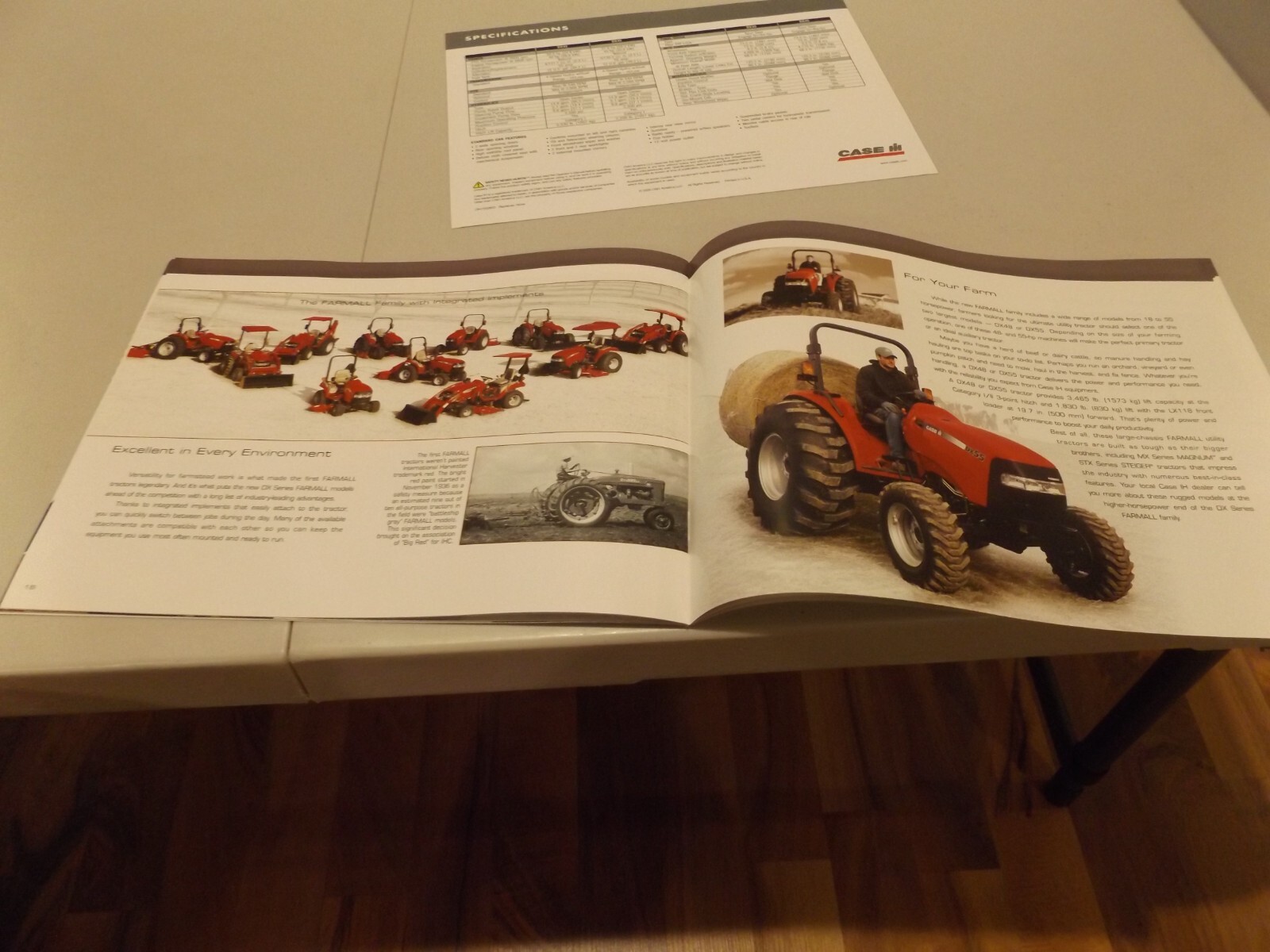 2-pc. CASE-IH DX SERIES TRACTORS, # CIH7250602 2005, CIH9300404 020580 2005