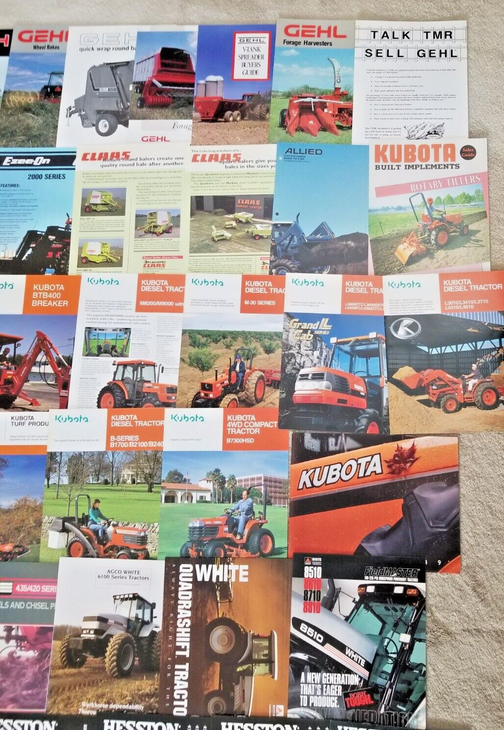 10 Pounds Of Tractor and Implement Brochures/Spec Sheets – 150+ 1980&rsquo;s and Up
