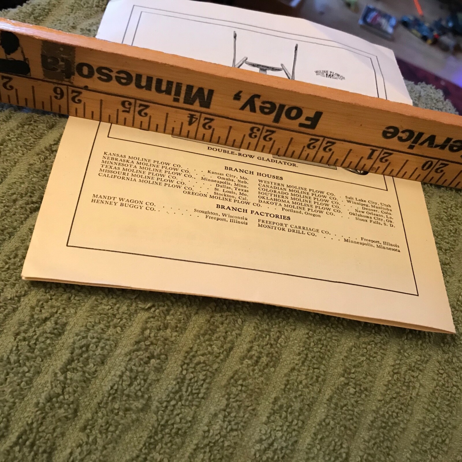 Original MOLINE TRACTOR Plow Gladiator Stalk Cutter