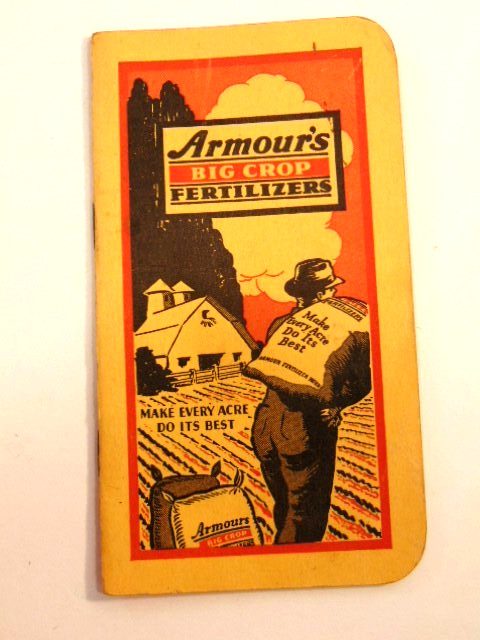 1939-40 Armour&rsquo;s Big Crop Fertilizers advertising notebook