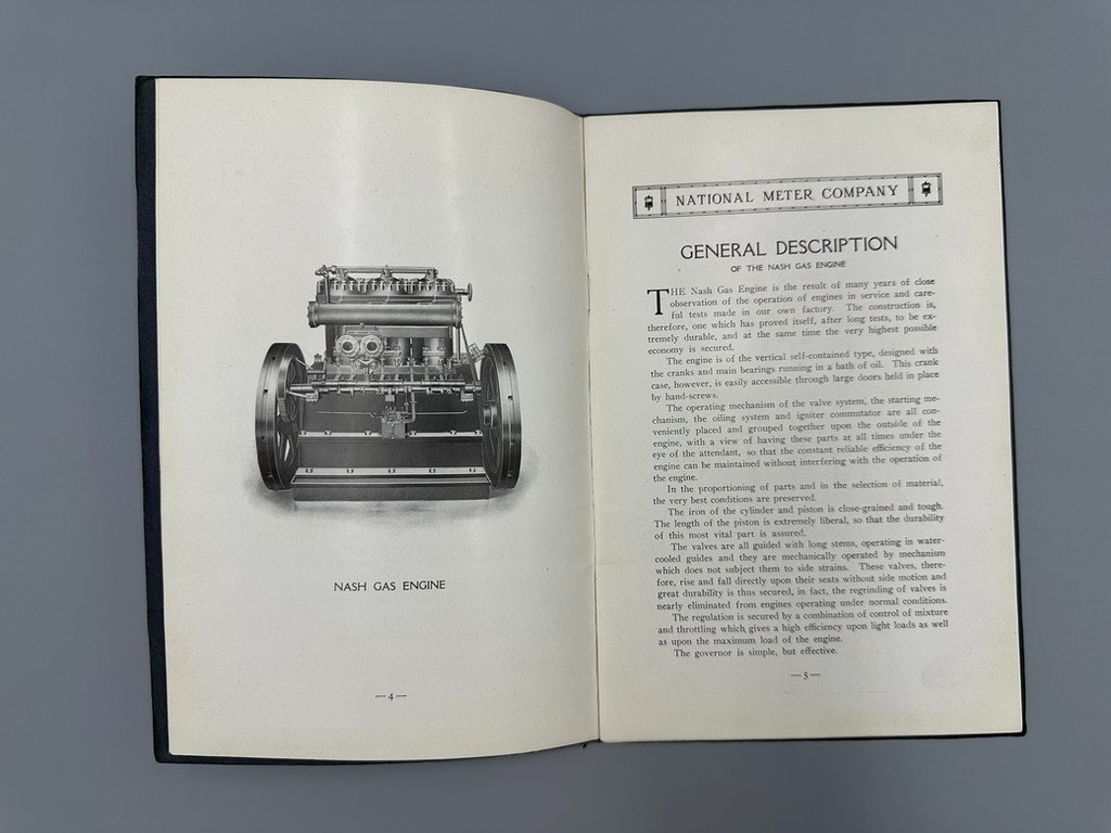 1908 NASH GAS ENGINES National Meter Co CATALOG Antique Advertising