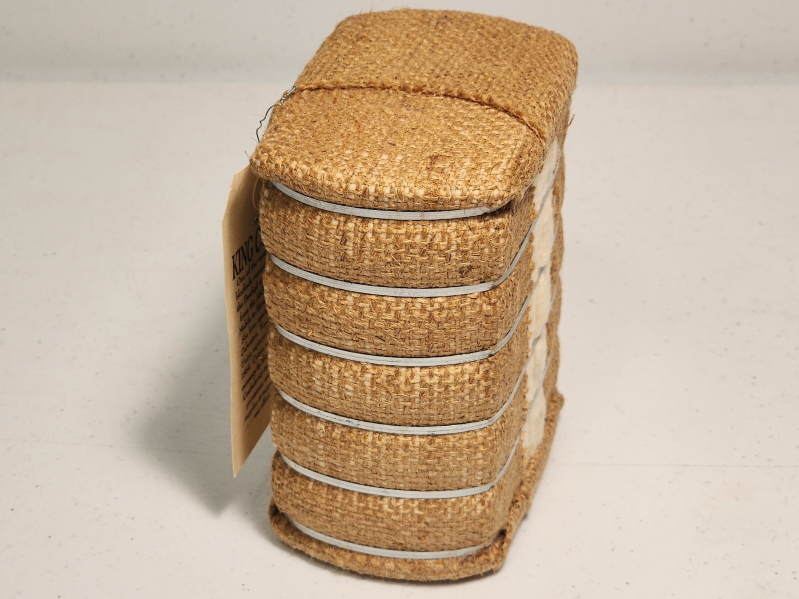 VTG Texas Mini Cotton Bale Souvenir 5&Prime; Nautical Archaeology Program & TEXAS A&M