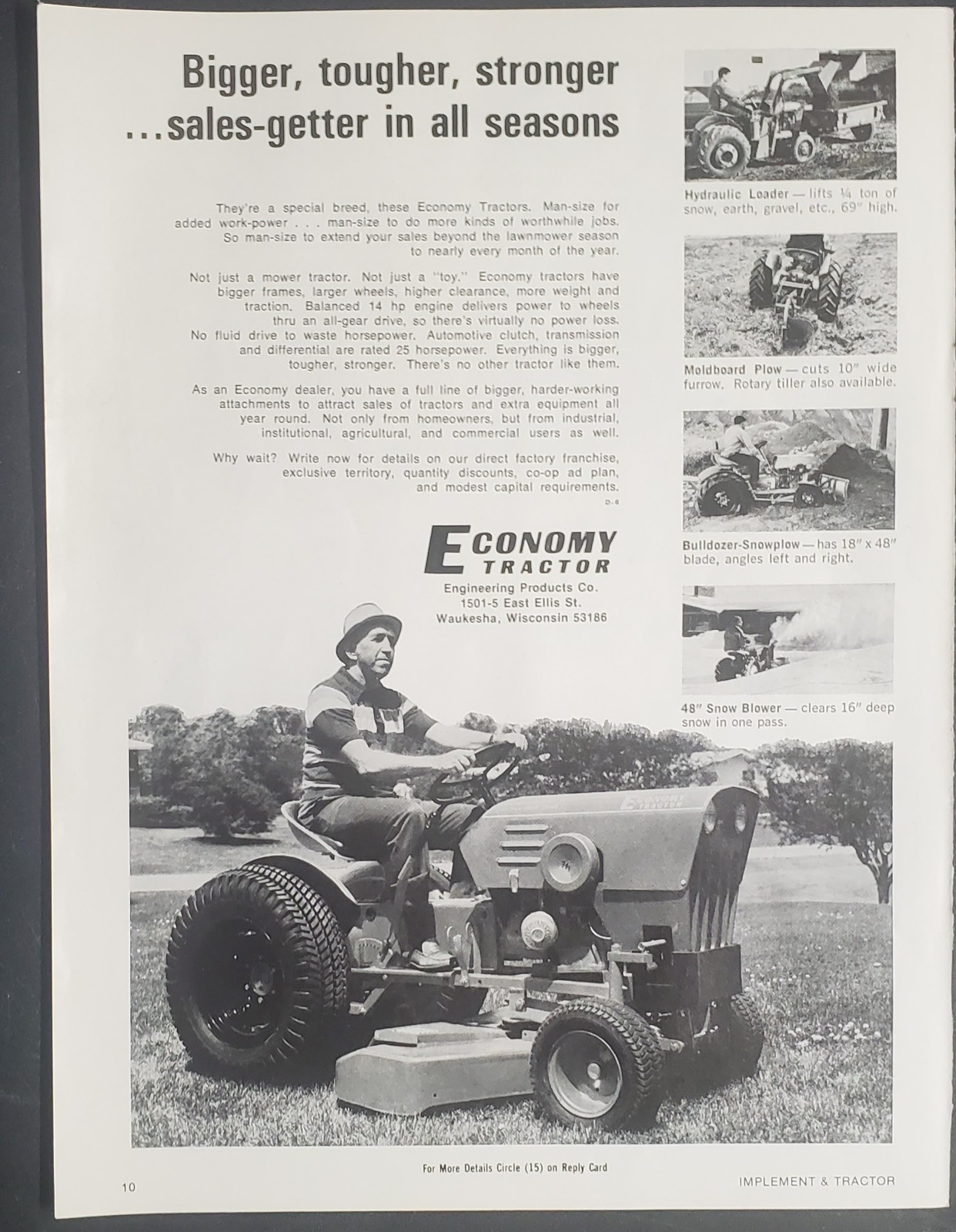 Economy Tractor Bigger, Tougher, Stronger 1977