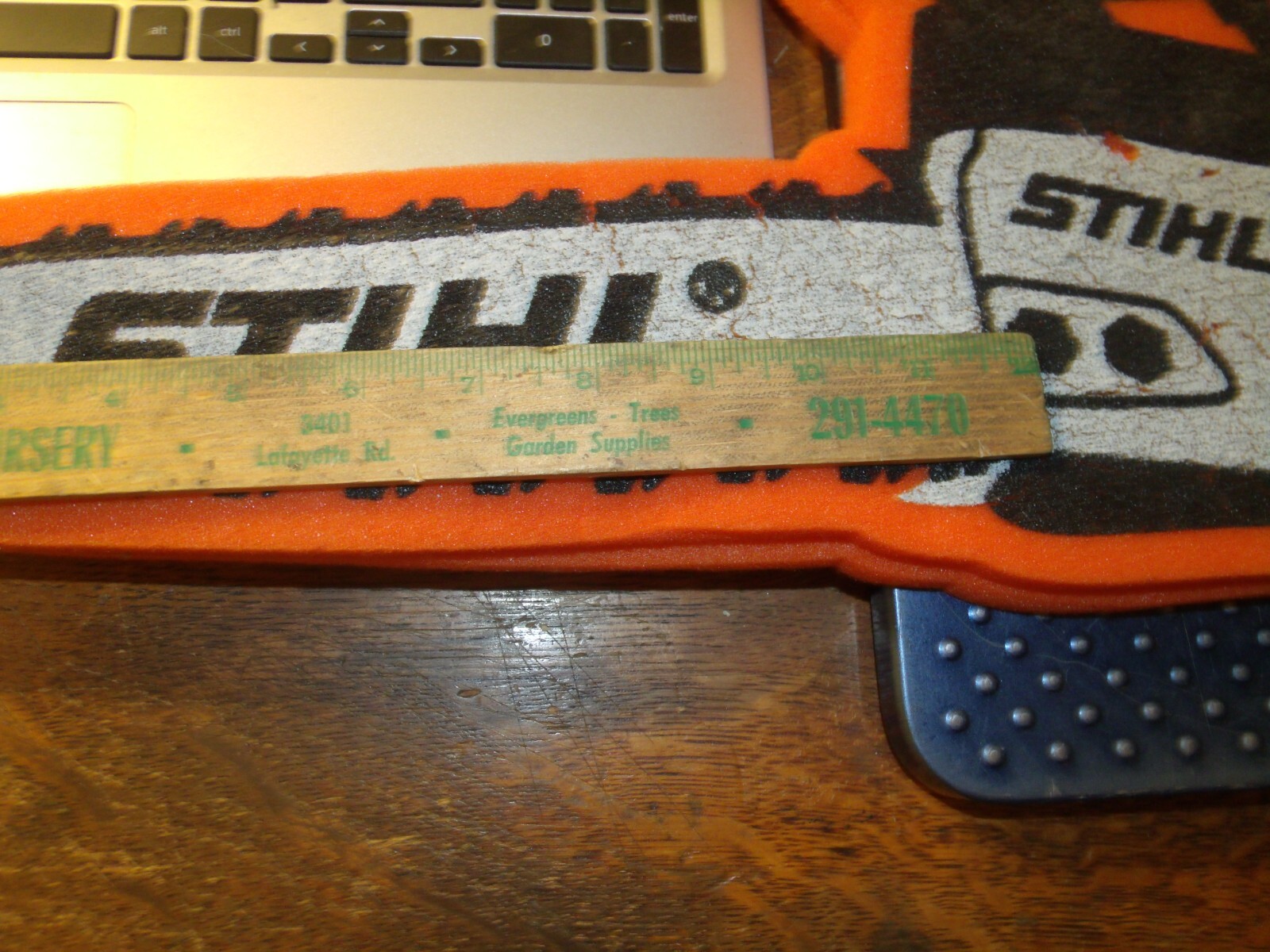 STIHL CHAIN SAW HAT shaped ORANGE USED