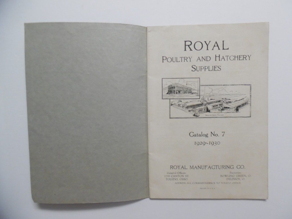 c.1940s Royal MFG. Co Poultry Supplies Hatchery Supply Catalog Brochure Vintage