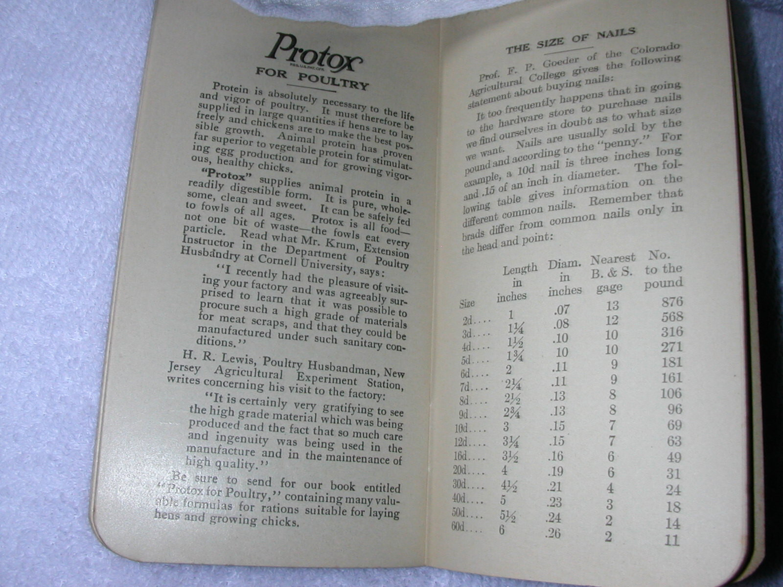 1920 Pocket Note Book Sharpless & Carpenter Fertilizers of E.R. Kloos, Agt.