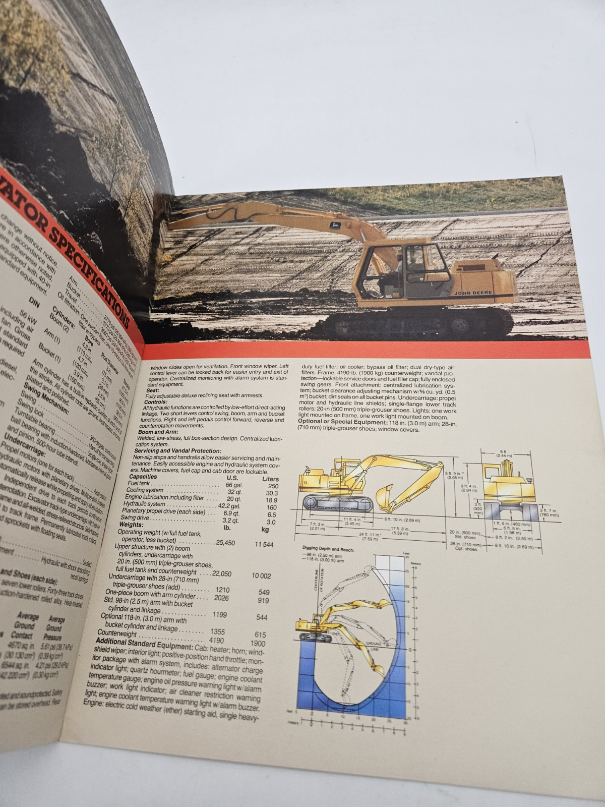 Vintage Caterpillar 490 Excavator Construction Sale Brochure