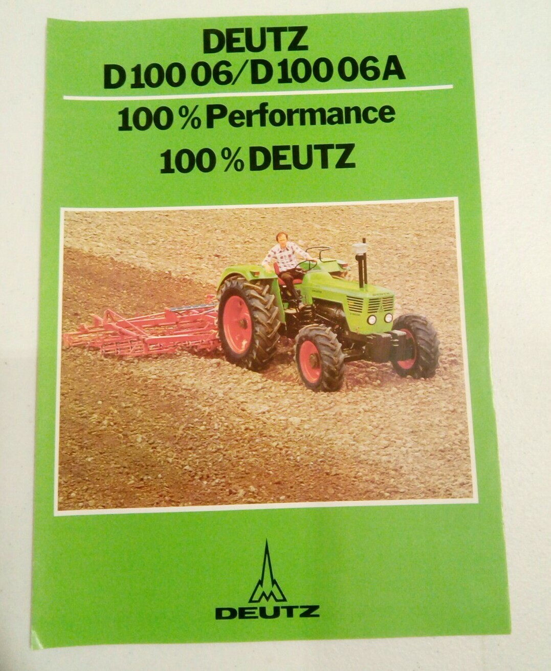 VINTAGE 1975 DEUTZ D10006 DIESEL TRACTOR CATALOG SALES BROCHURE BRAUN ANN ARBOR