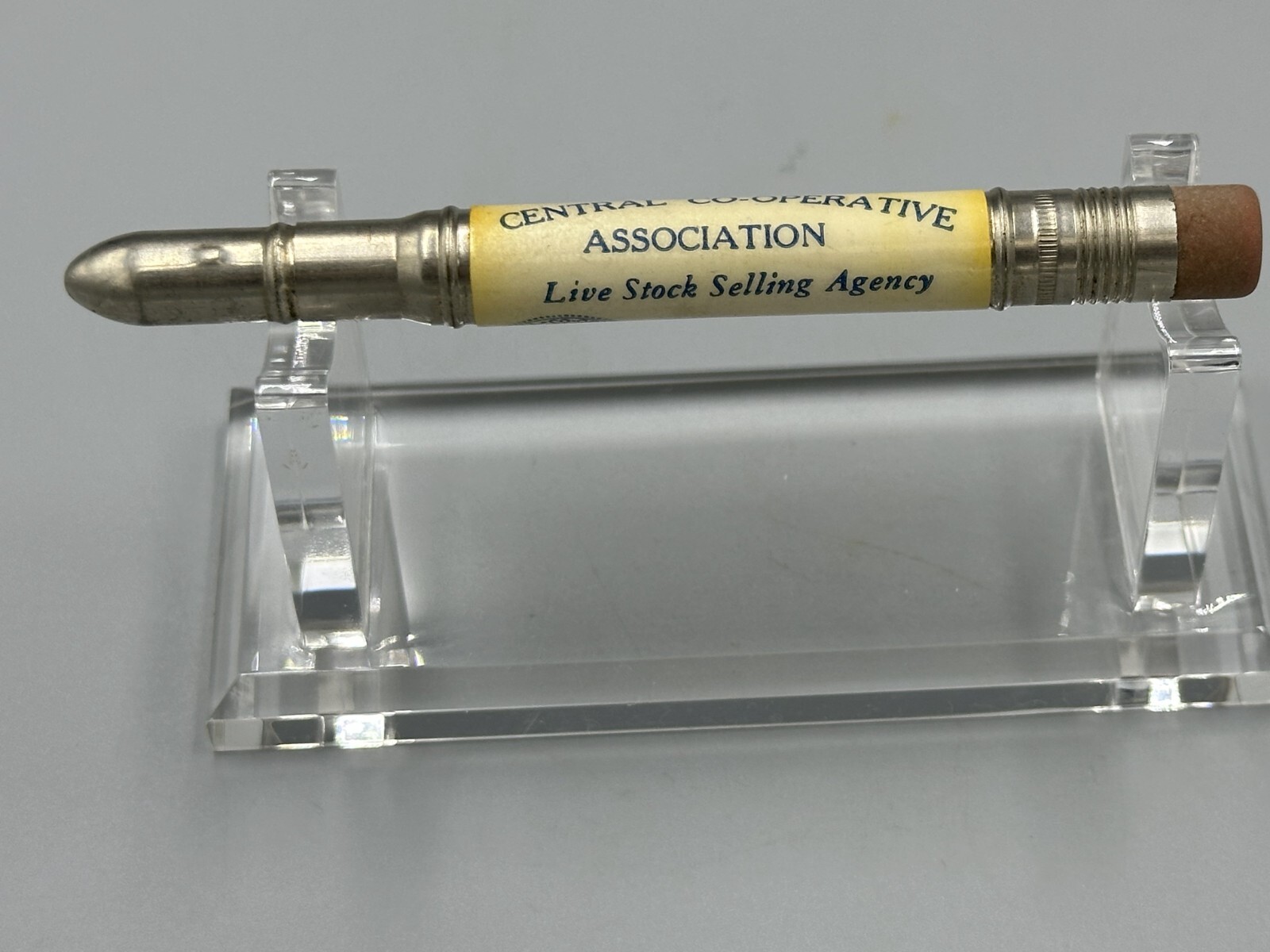 Vintage LIVE STOCK Selling BULLET PENCIL Farm Advertising ST PAUL Fargo BILLINGS