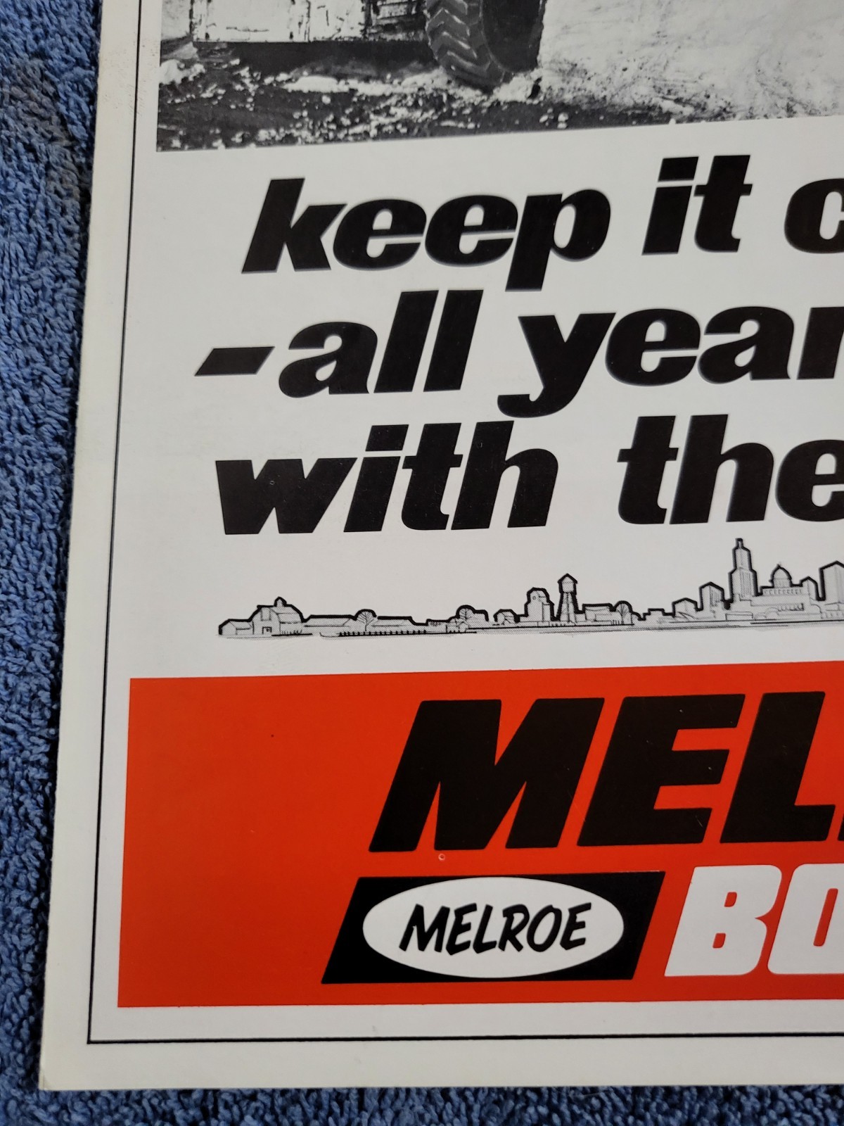 BROCHURE Vintage Melroe Bobcat M44 500 600 Skid Steer Loader Onan Kohler Wi 1966