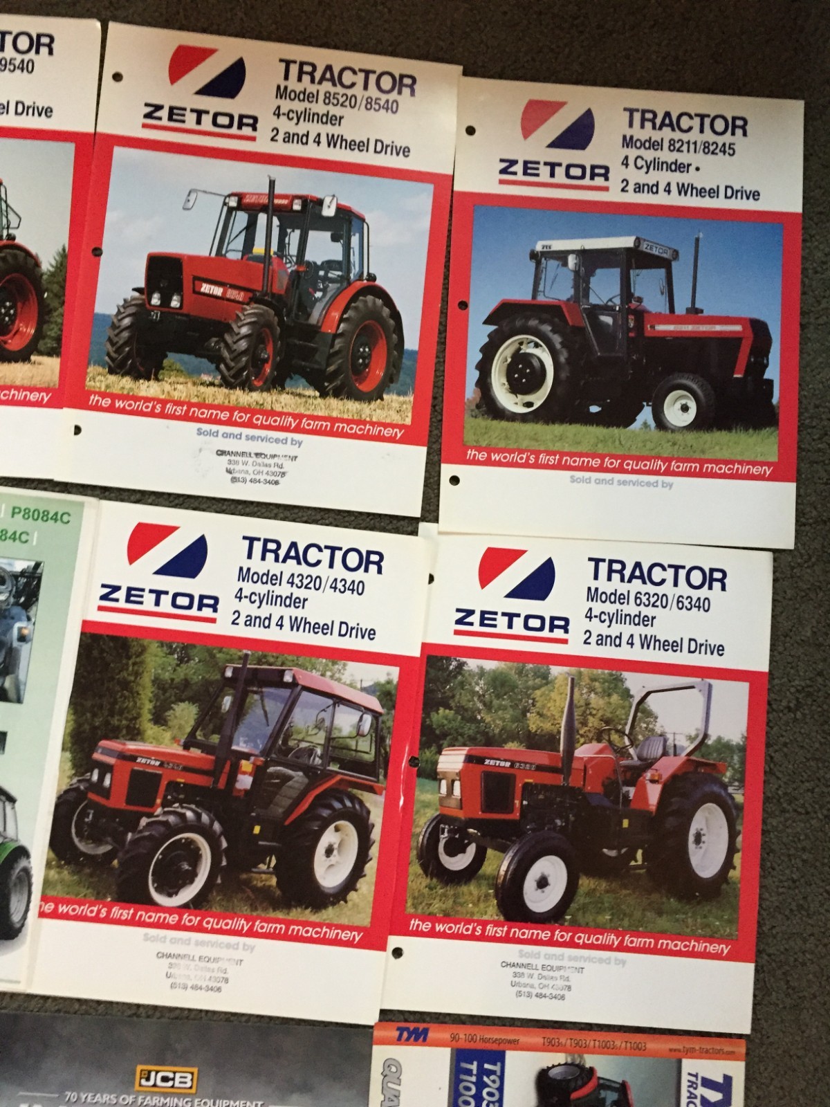 MASSIVE Lot of 113 Mixed &Rare tractor & equipment brochures Literature