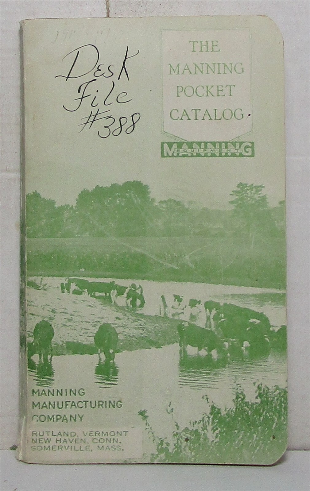 1920s catalog of Manning Manufacturing dairy equipment (Rutland, Vermont)