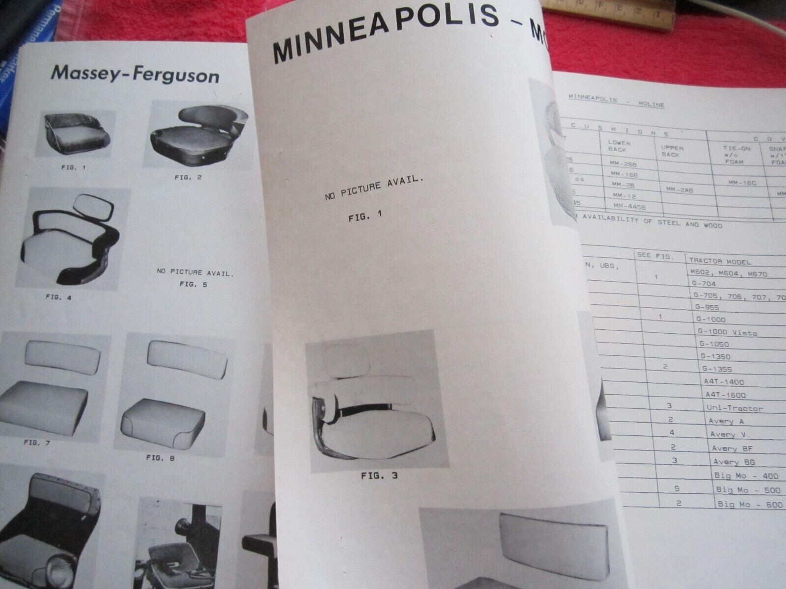 1970&rsquo;s SPEER CUSHION Co. HOLYOKE COLORADO TRACTOR SEAT CATALOG DEERE, AC,CASE,IH
