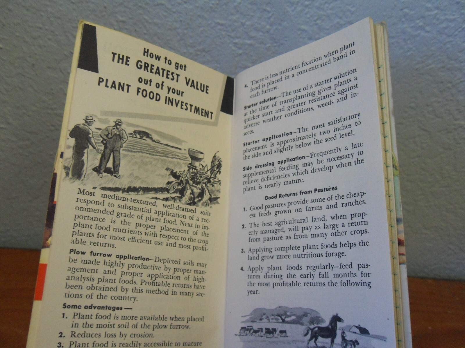 1949 -50 Swift’s Plant Food Service Red Steer Notebook Pocket Book Used