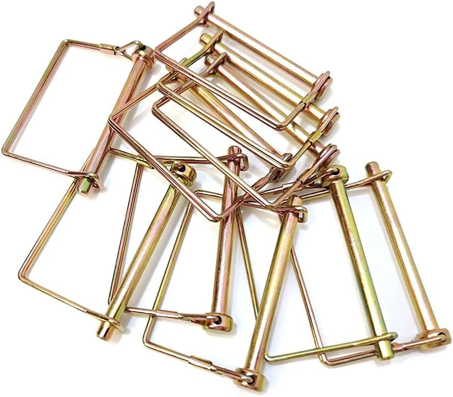 10 Pcs Trailer Coupler Pin 1/4 inch Diameter 4inch Long, Heavy-Duty PTO Shaft…