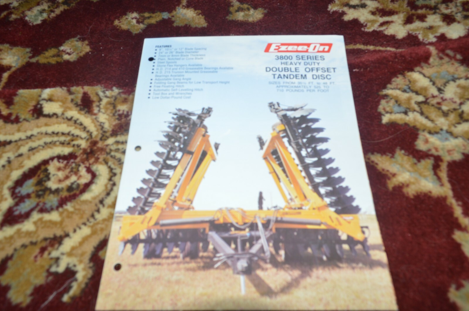EZee-On 3800 Series Double Offset Disc Brochure FCCA