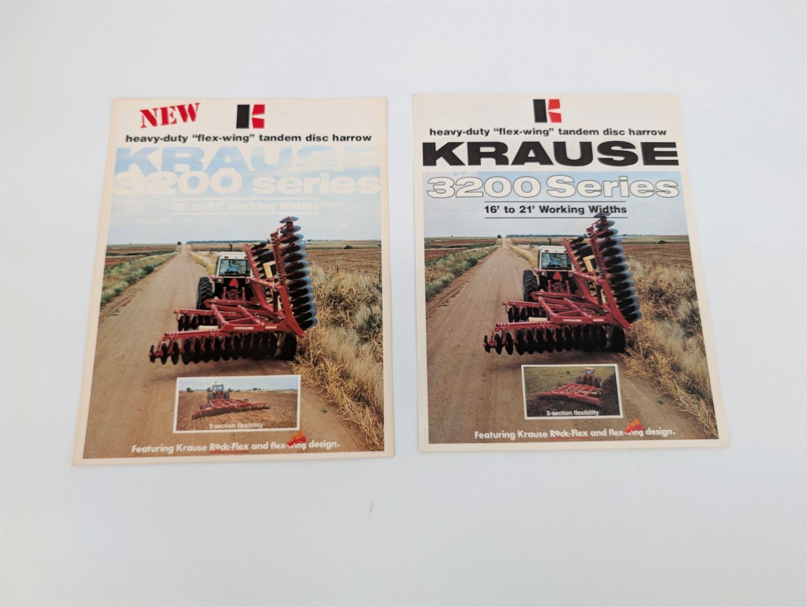 10pc LOT Vintage Krause Tandem Offset Heavy-duty Flex-wing Disc Harrow Brochures