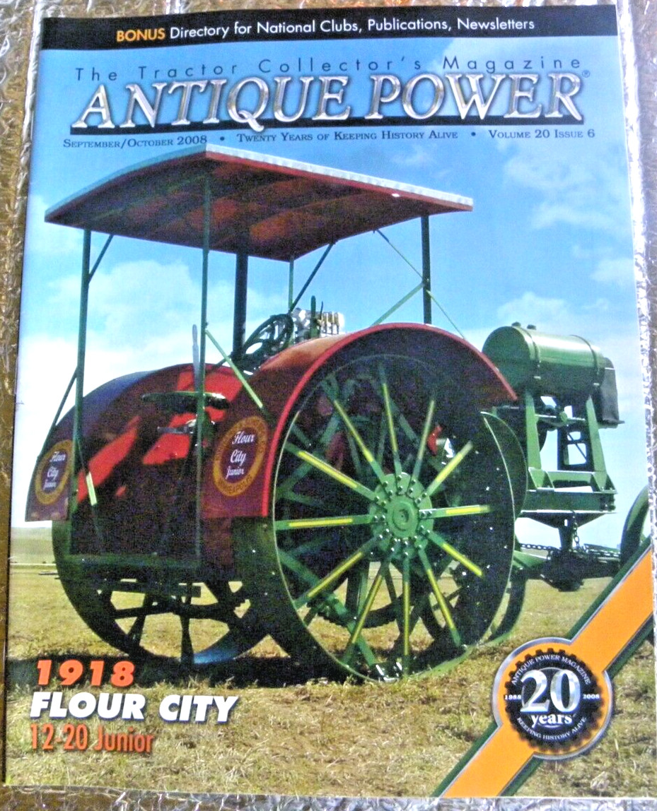 ANTIQUE POWER Magazine September October 2008 1918 Flour City Junior