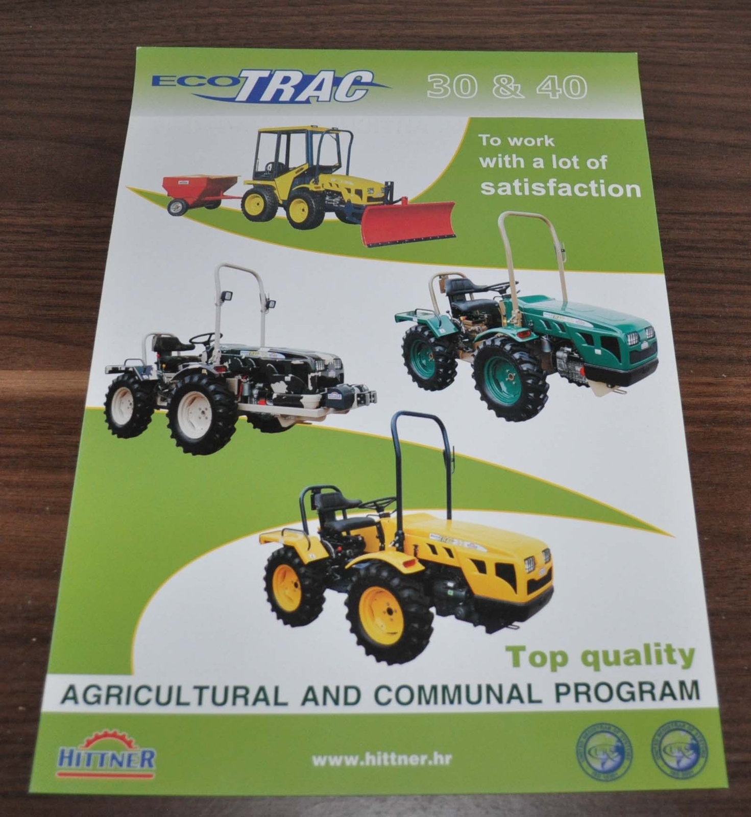 Eco Trac Tractor Brochure Prospekt Croatia