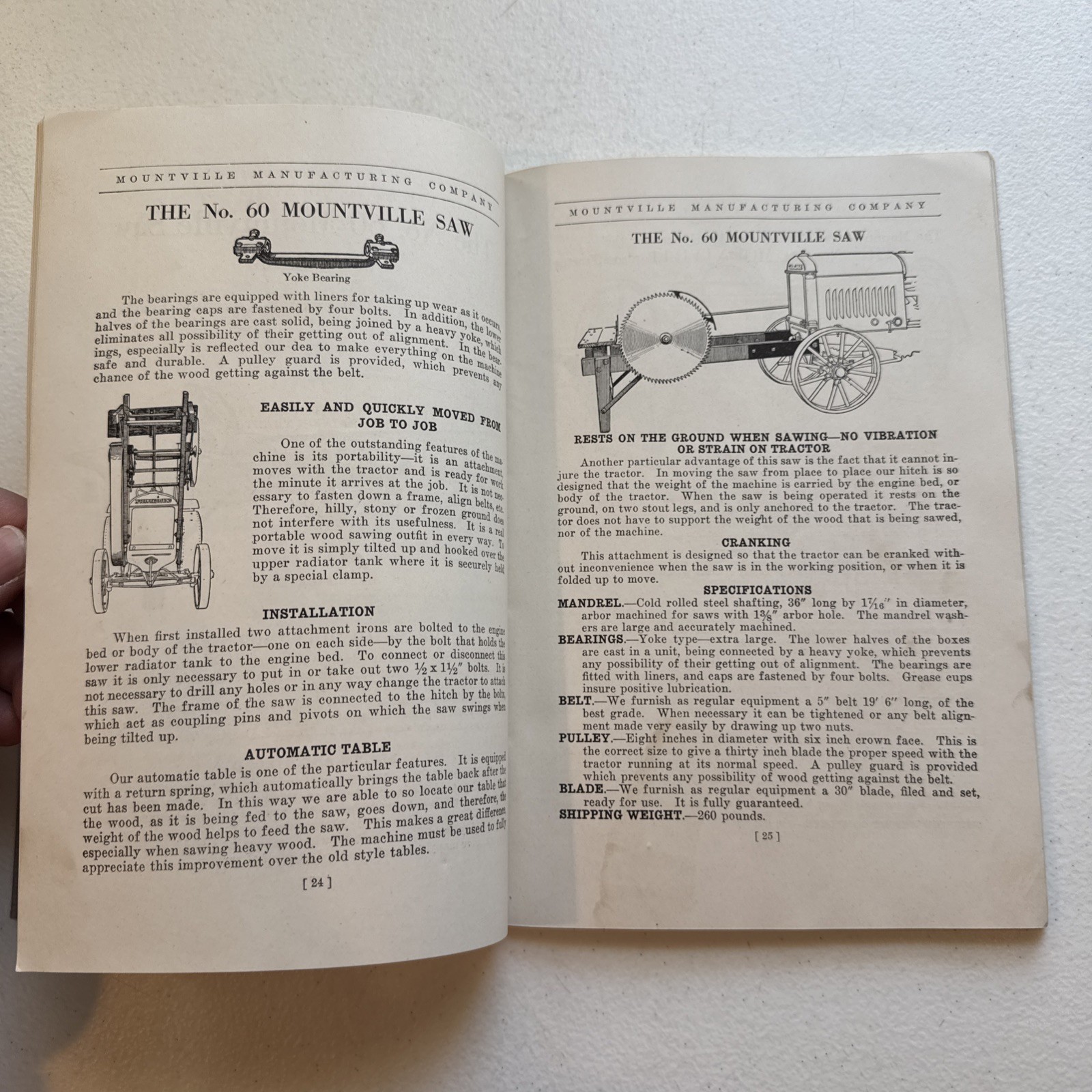 1928 Mountville Manufacturing Company Farm Machinery Catalog No. 7 Lancaster, Pa