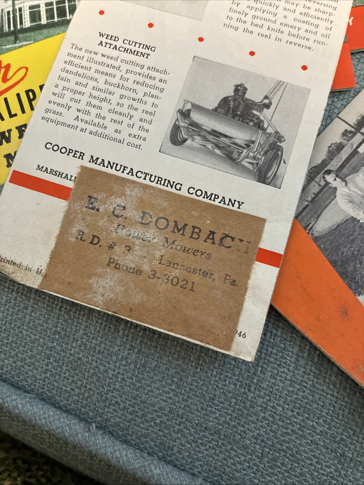 Antique Reel Mower Brochures Cooper Clipper REO Worthingron Jacobson Lancaster