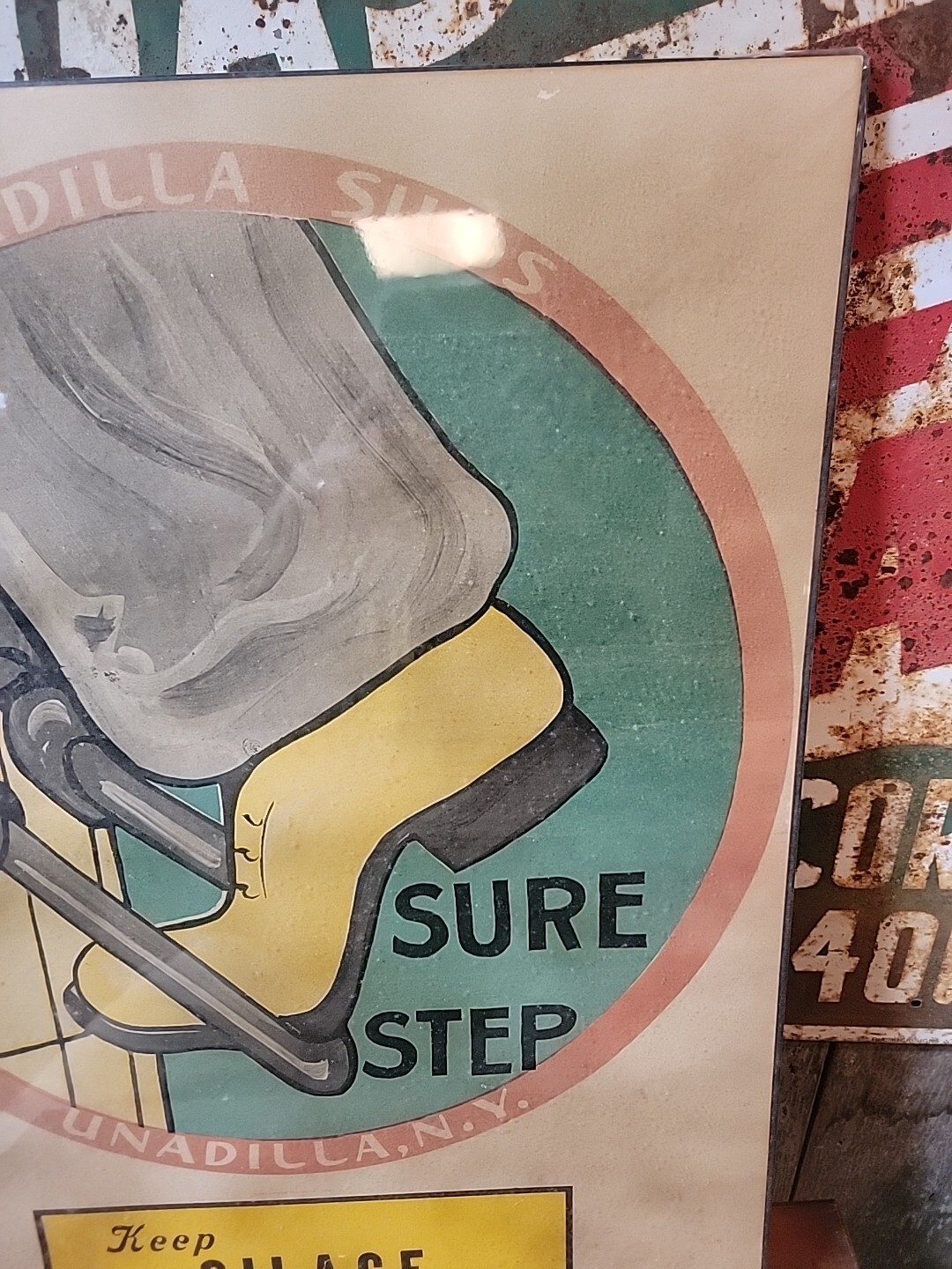 UNADILLA SILOS SURE STEP/UNADILLA, N.Y./Keep SILAGE Prime/Sales Poster/Sign/0125