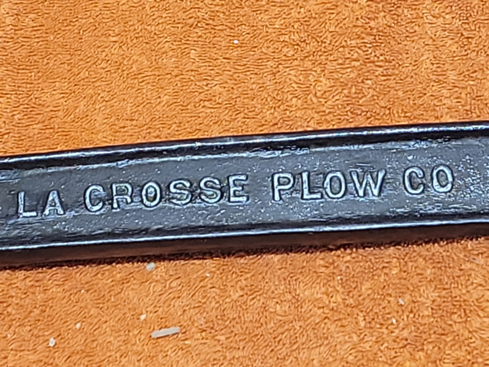 H•Vintage 14&Prime; La Crosse Plow Co. K29 Wrench- Back Side Ruler Marked – Nice