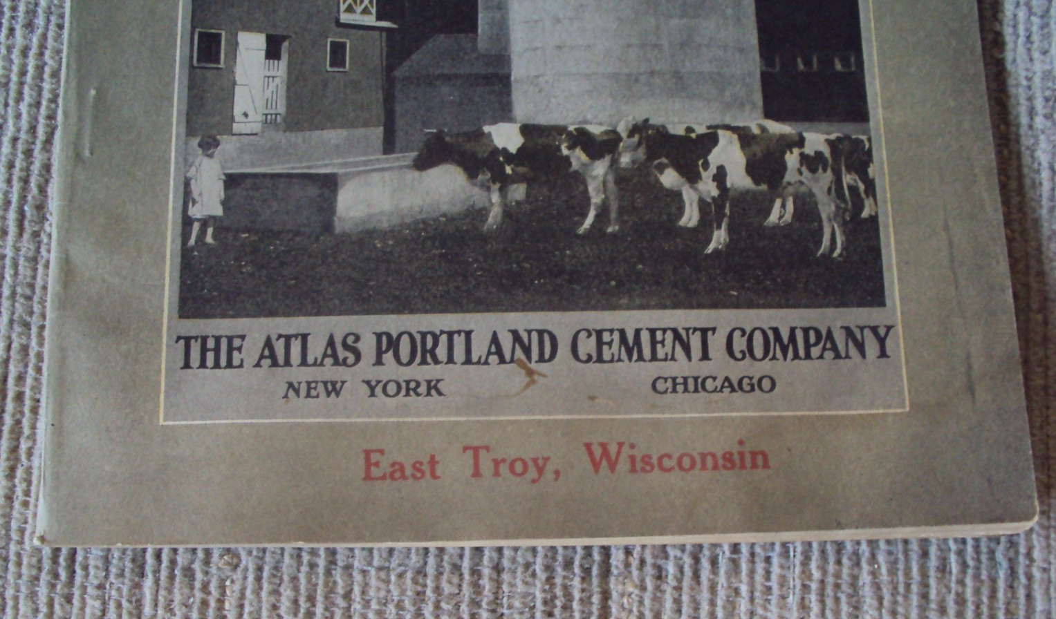 1919 Atlas Portland Cement Cement Company Equity Feed & Fuel Co. East Troy, Wis