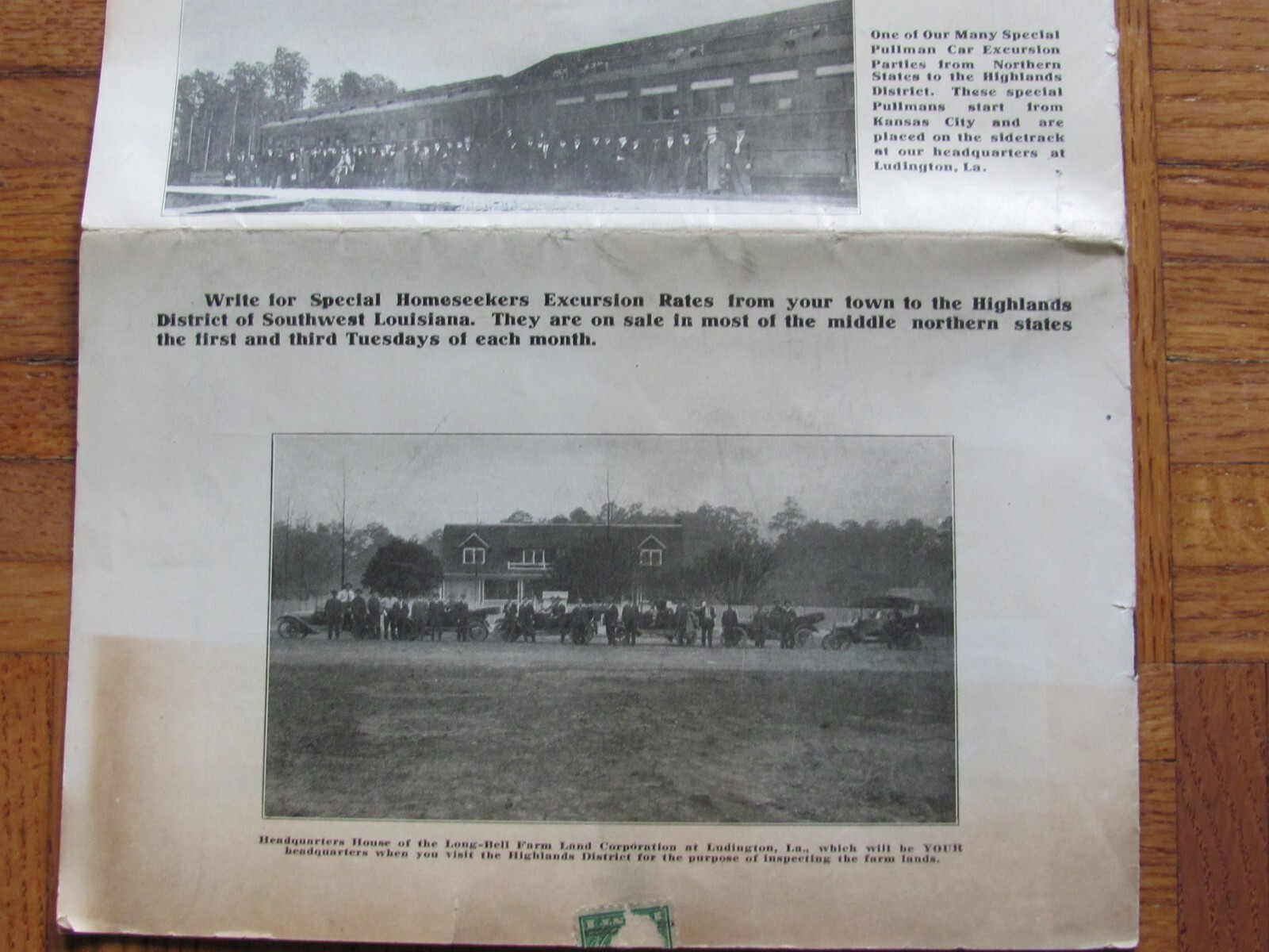 1910&rsquo;S SALE BROCHURE HIGHLANDS LOUISIANA LAND BY LONG BELL FARM LAND CORP