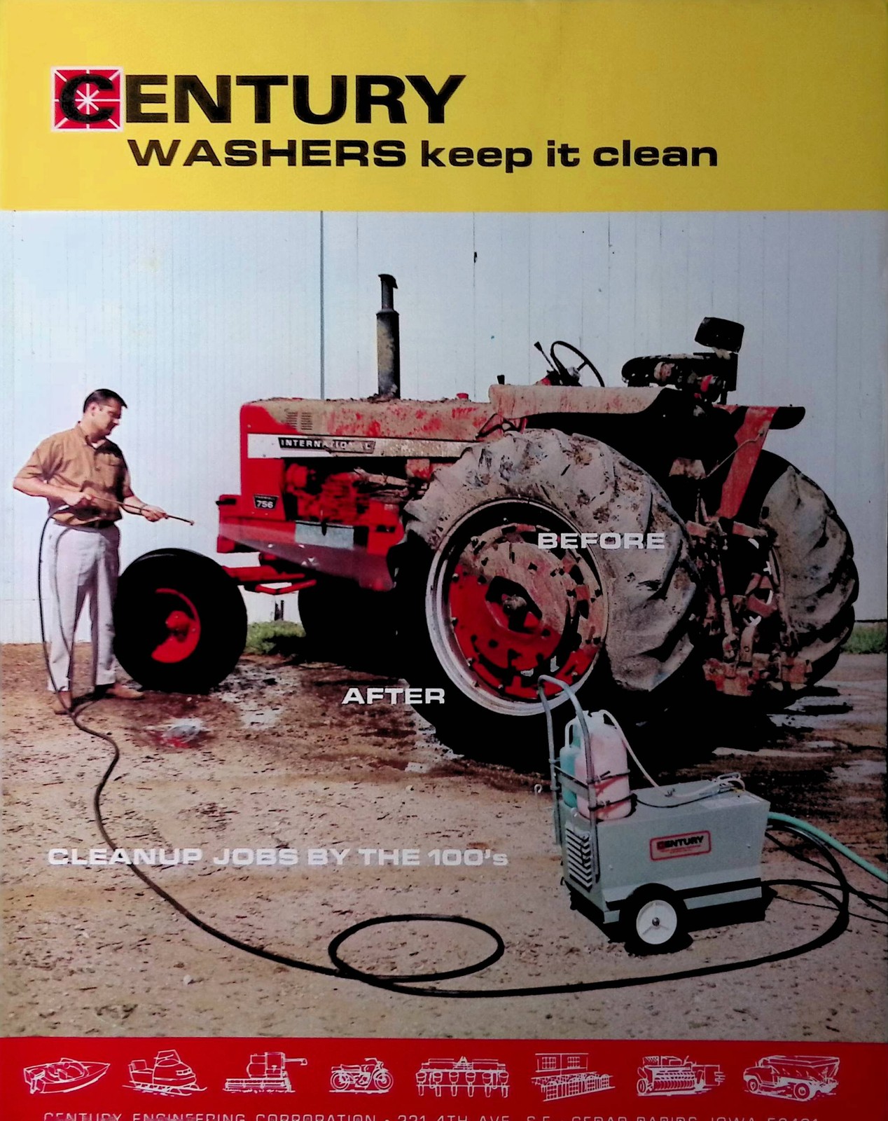Vintage Farm Machinery Sales Brochure Century Washers Farm Sales Brochure