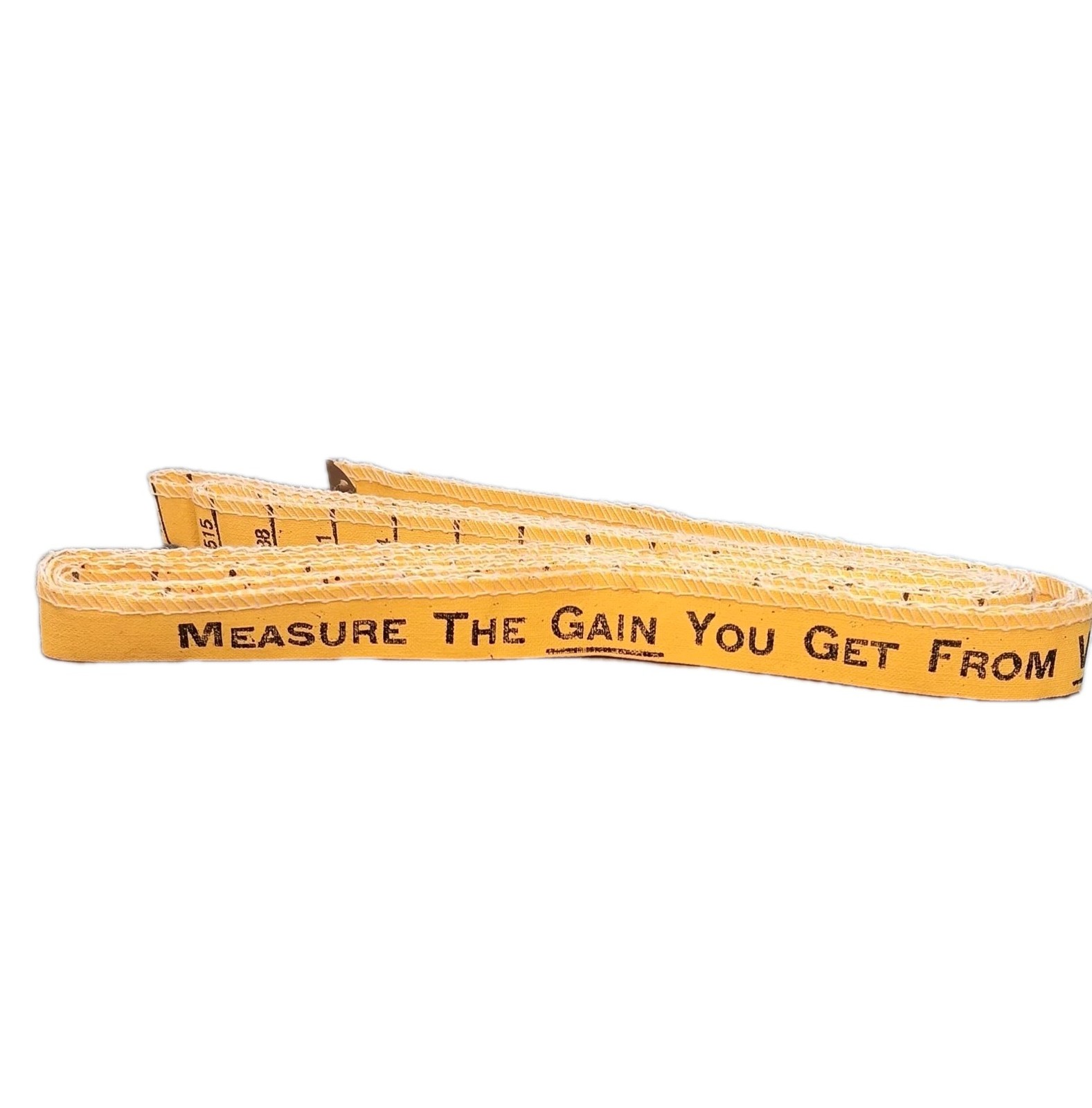 Vtg Wayne Dairy & Calf Feeds Cattle Weight & Height Tape Measure IA Advertising