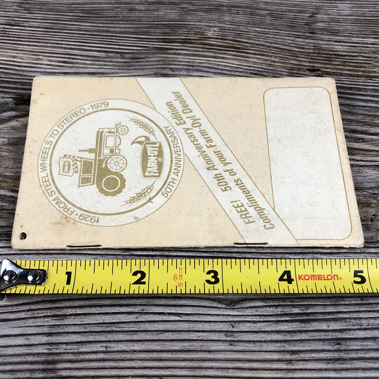 Rare 1979 Farm Oyl 50th Anniversary Agriculture Advertising Notepad Booklet