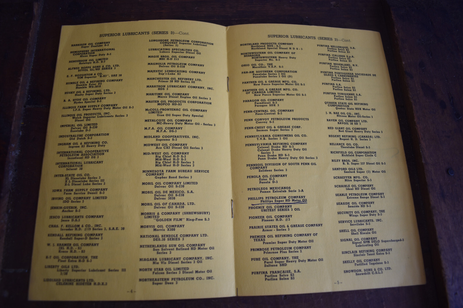 VIntage 1956 Caterpillar Diesel Engines Superior Lubricants Guide Brochure